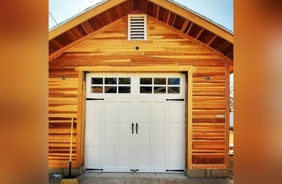 Coachman Collection Design 11 white carriage garage door in Sisters Oregon